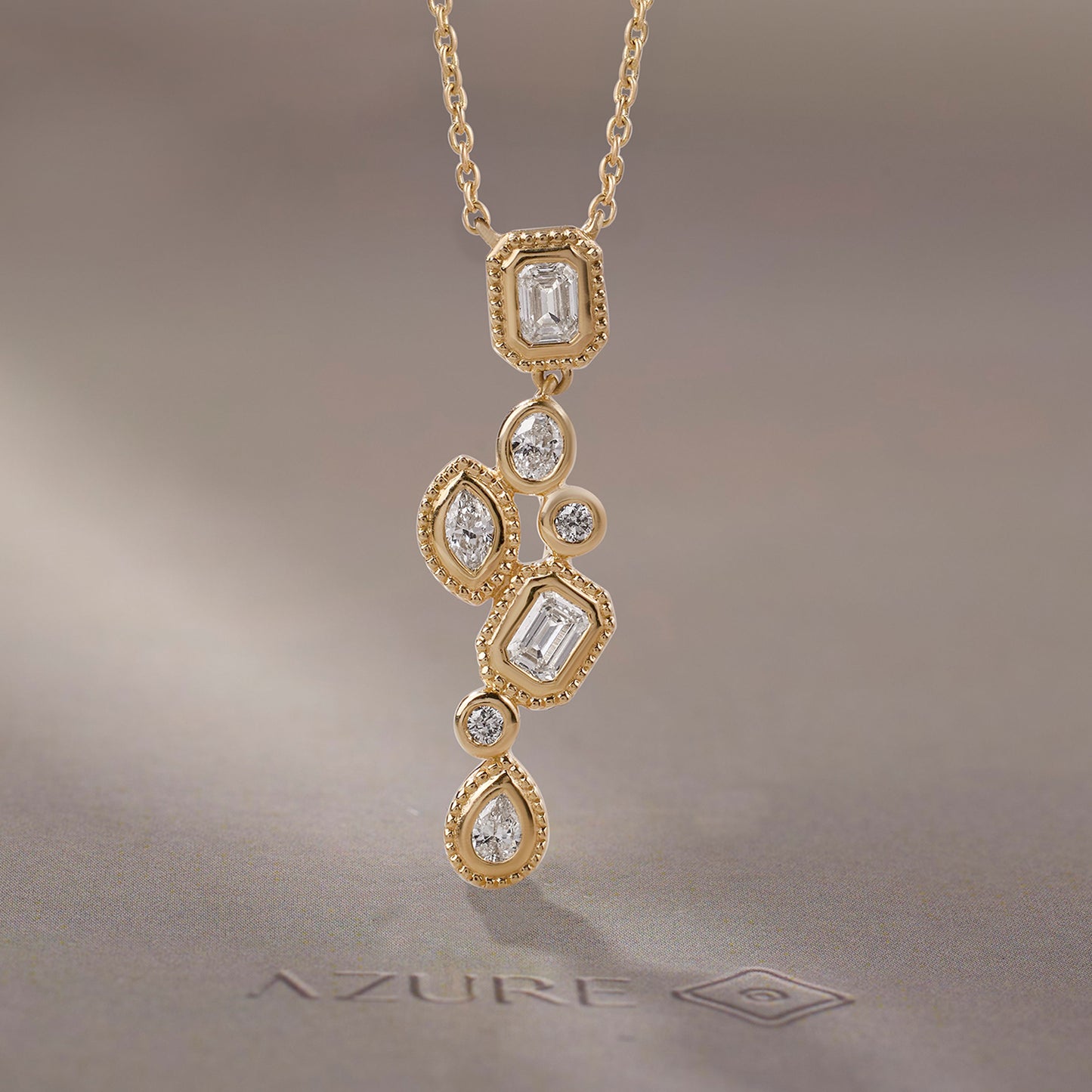 Mixed-Shape Cluster Pendant