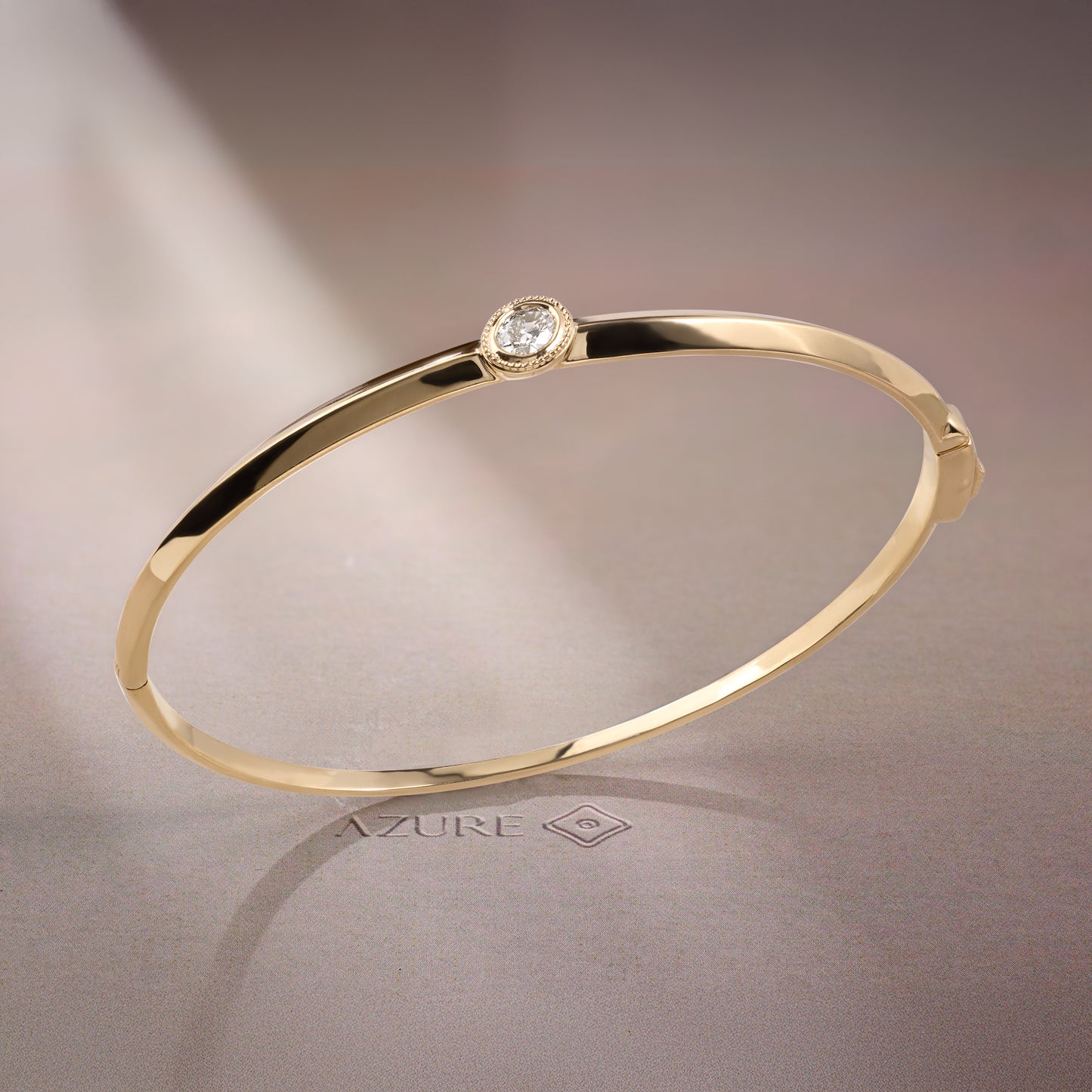 Oval Center Stone Bangle