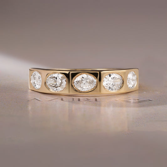 Oval Channel Ring