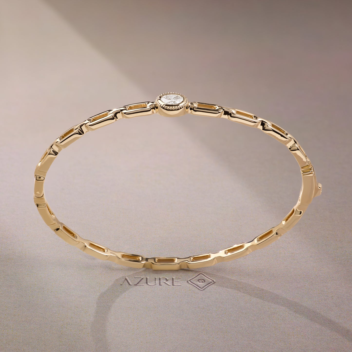 Oval Diamond Bangle