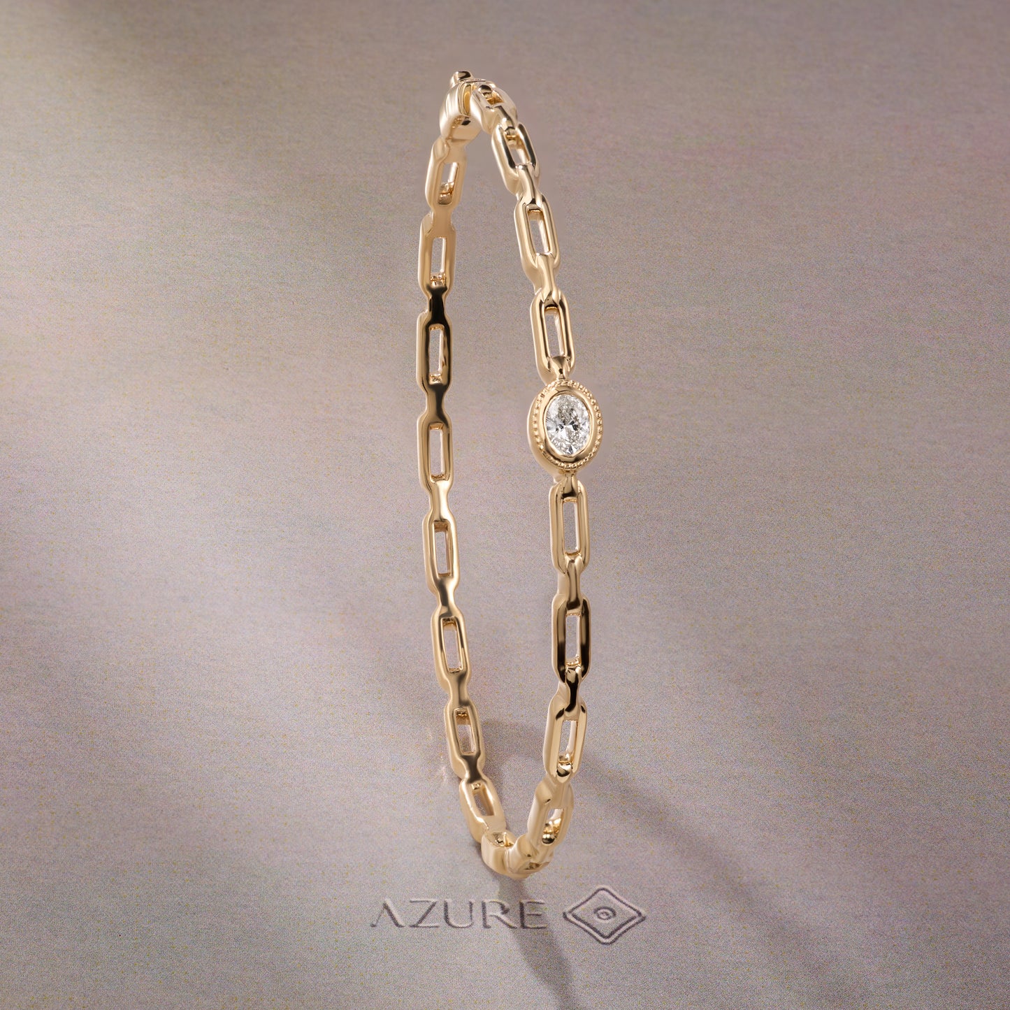 Oval Diamond Bangle