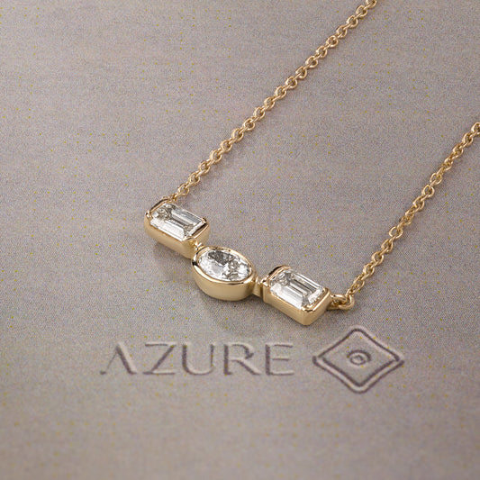Oval & Emerald-Cut Pendant