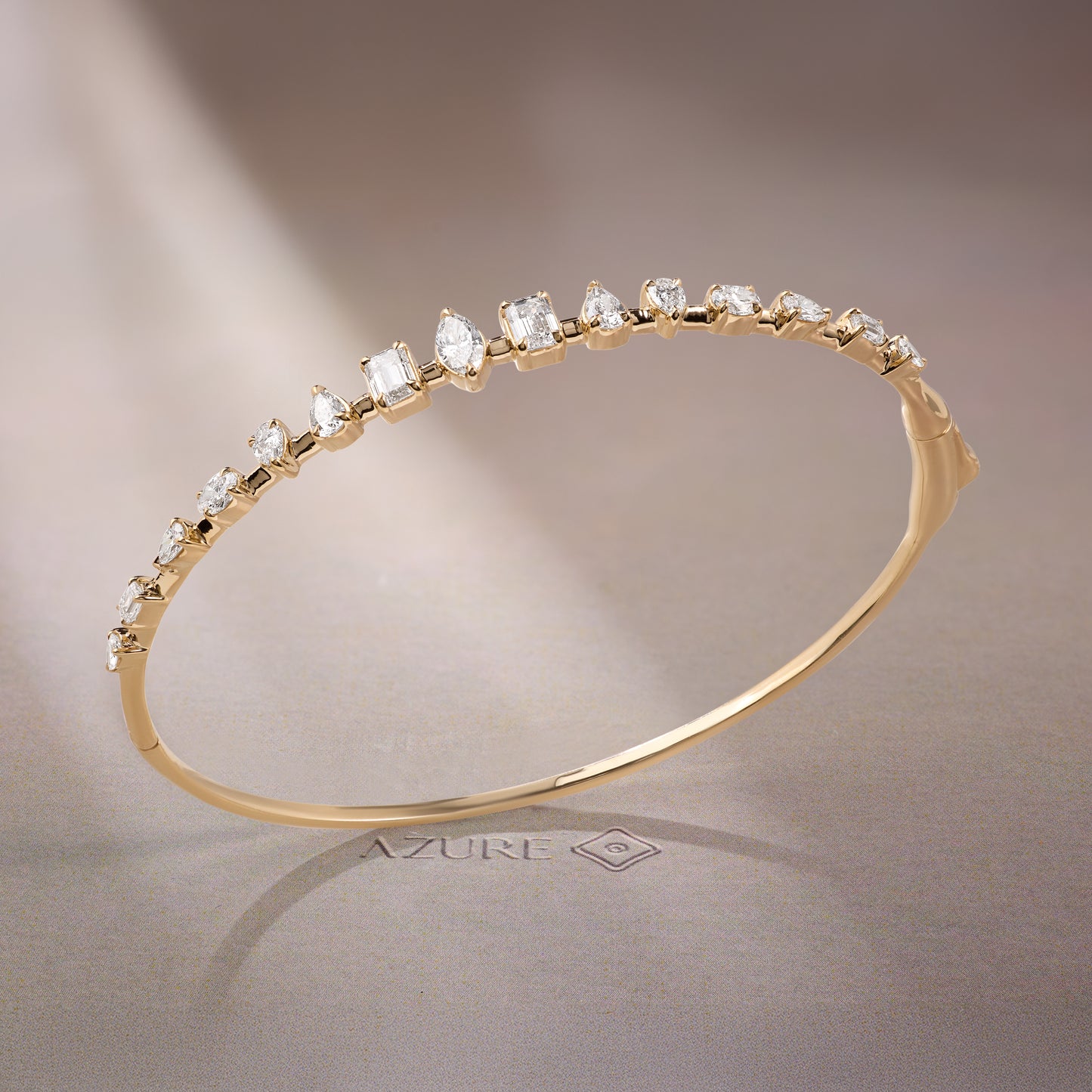 Oval, Marquise, Pear & Emerald Bangle