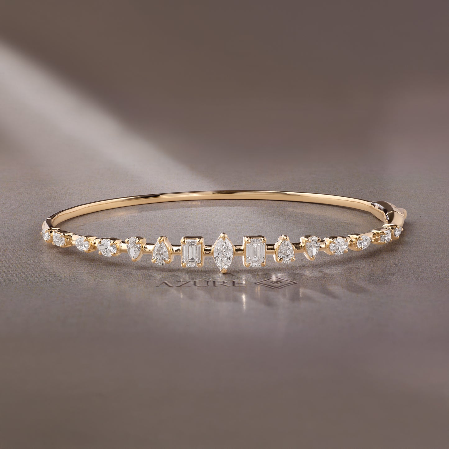 Oval, Marquise, Pear & Emerald Bangle