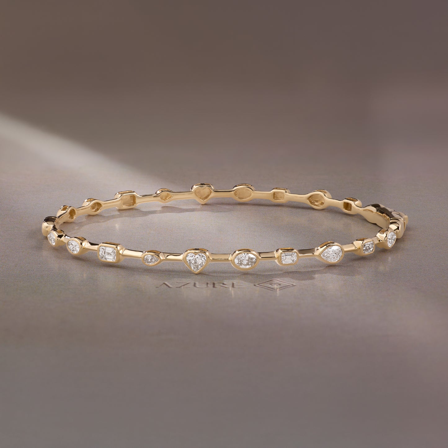 Oval, Pear, Emerald-Cut & Heart Bangle