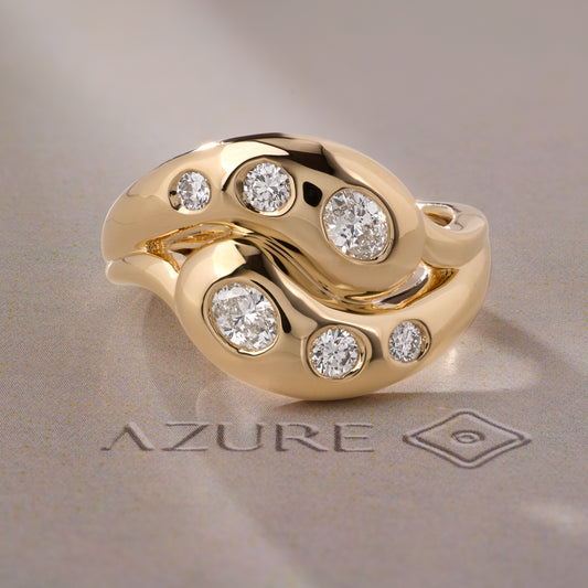 Oval & Round Diamond Ring