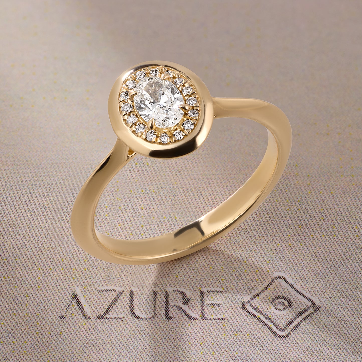 Oval & Round Diamond Ring