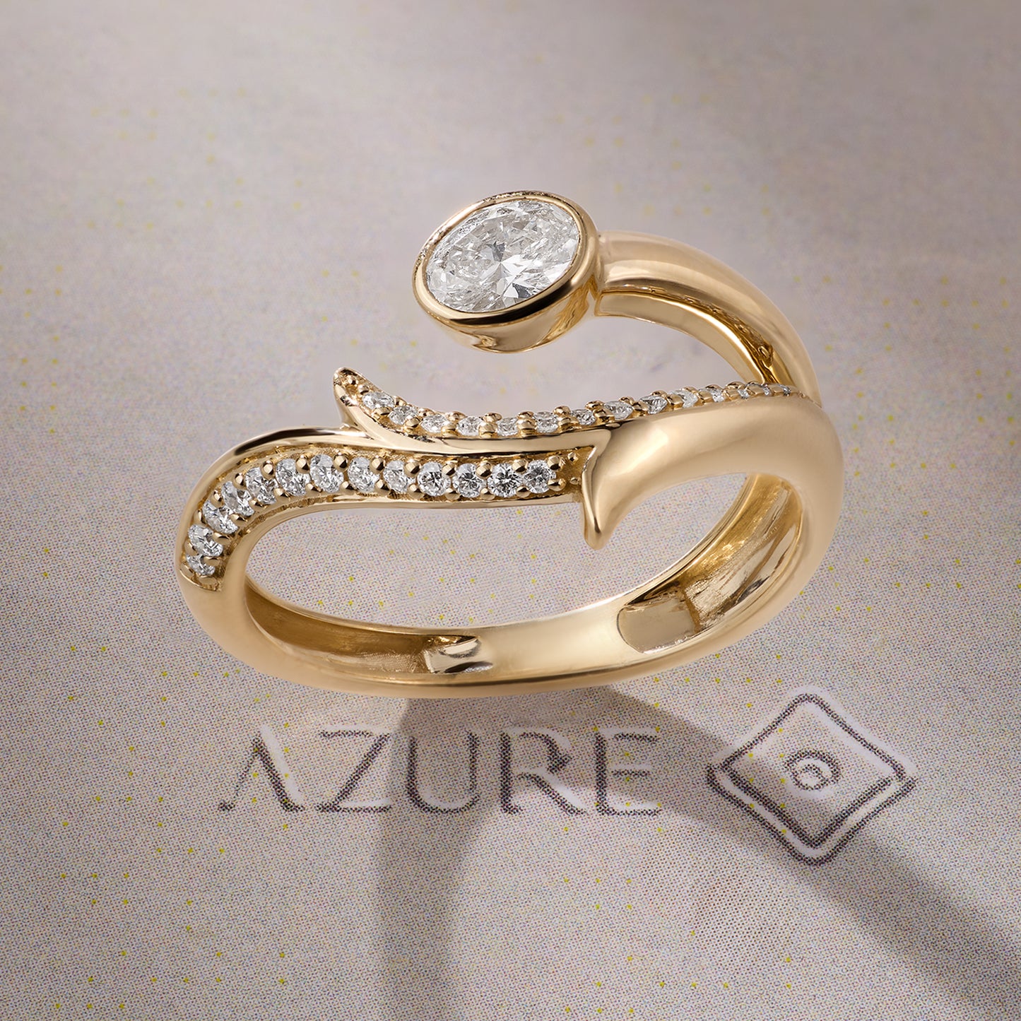 Oval & Round Diamond Ring