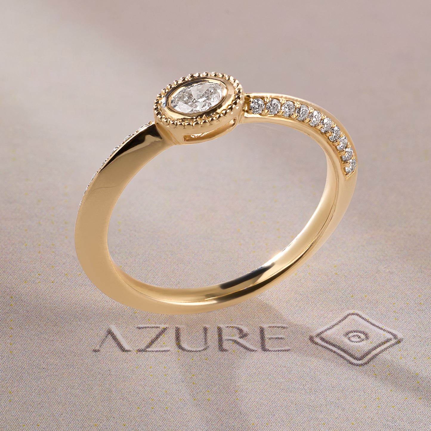 Oval & Round Diamond Ring