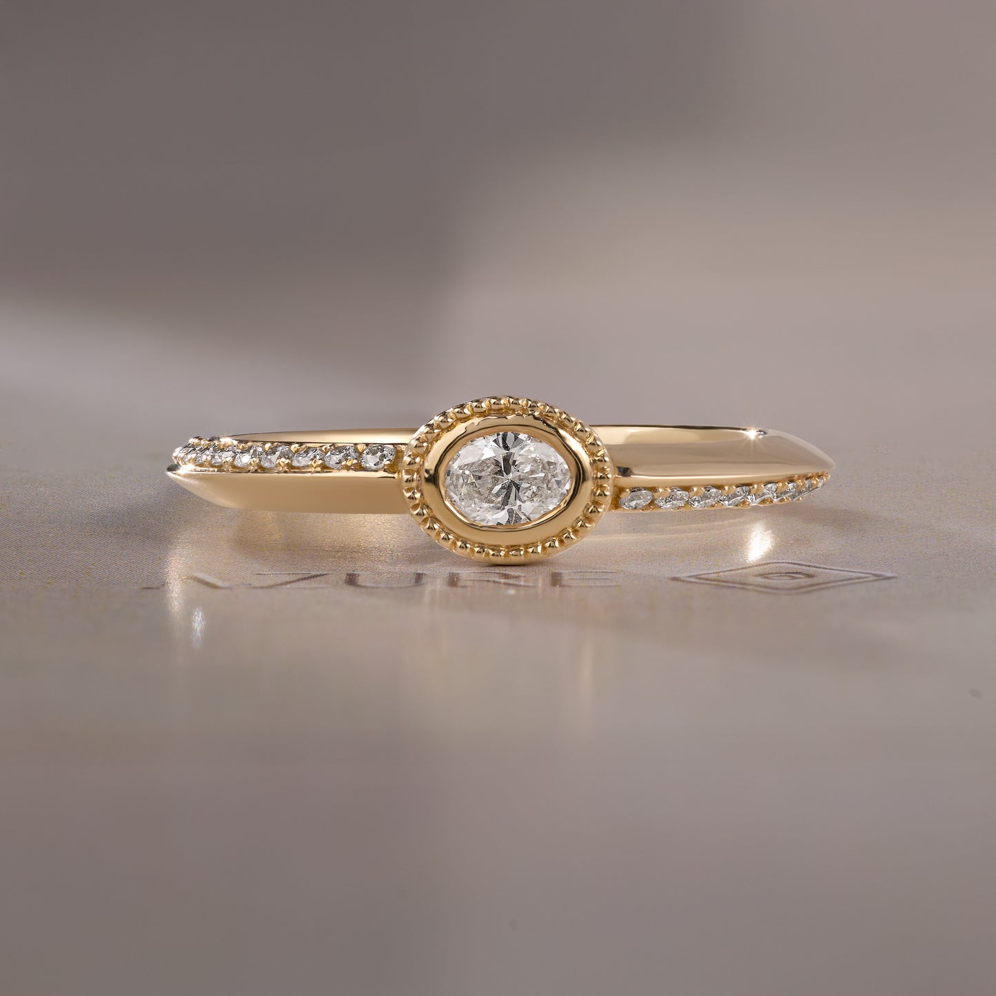 Oval & Round Diamond Ring