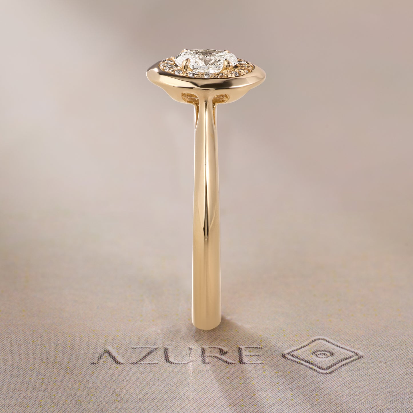 Oval & Round Diamond Ring