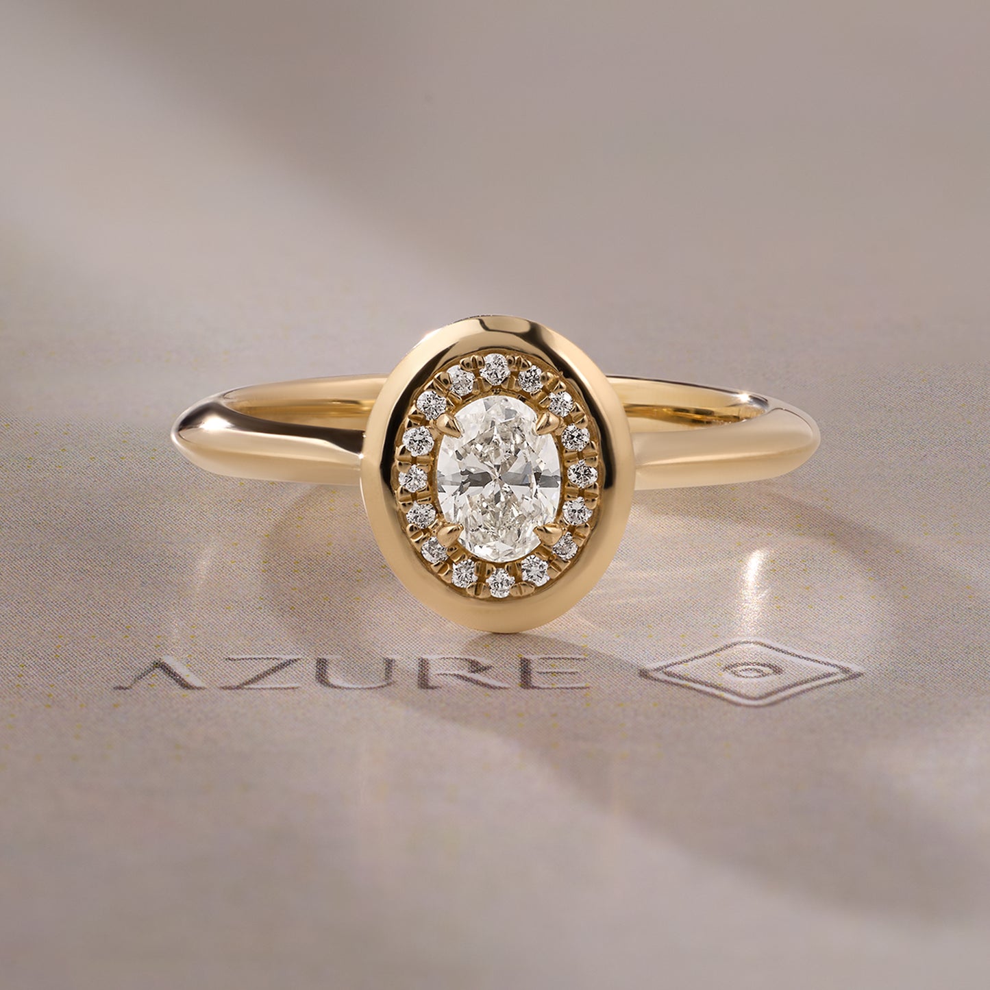 Oval & Round Diamond Ring