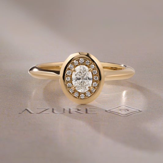 Oval & Round Diamond Ring