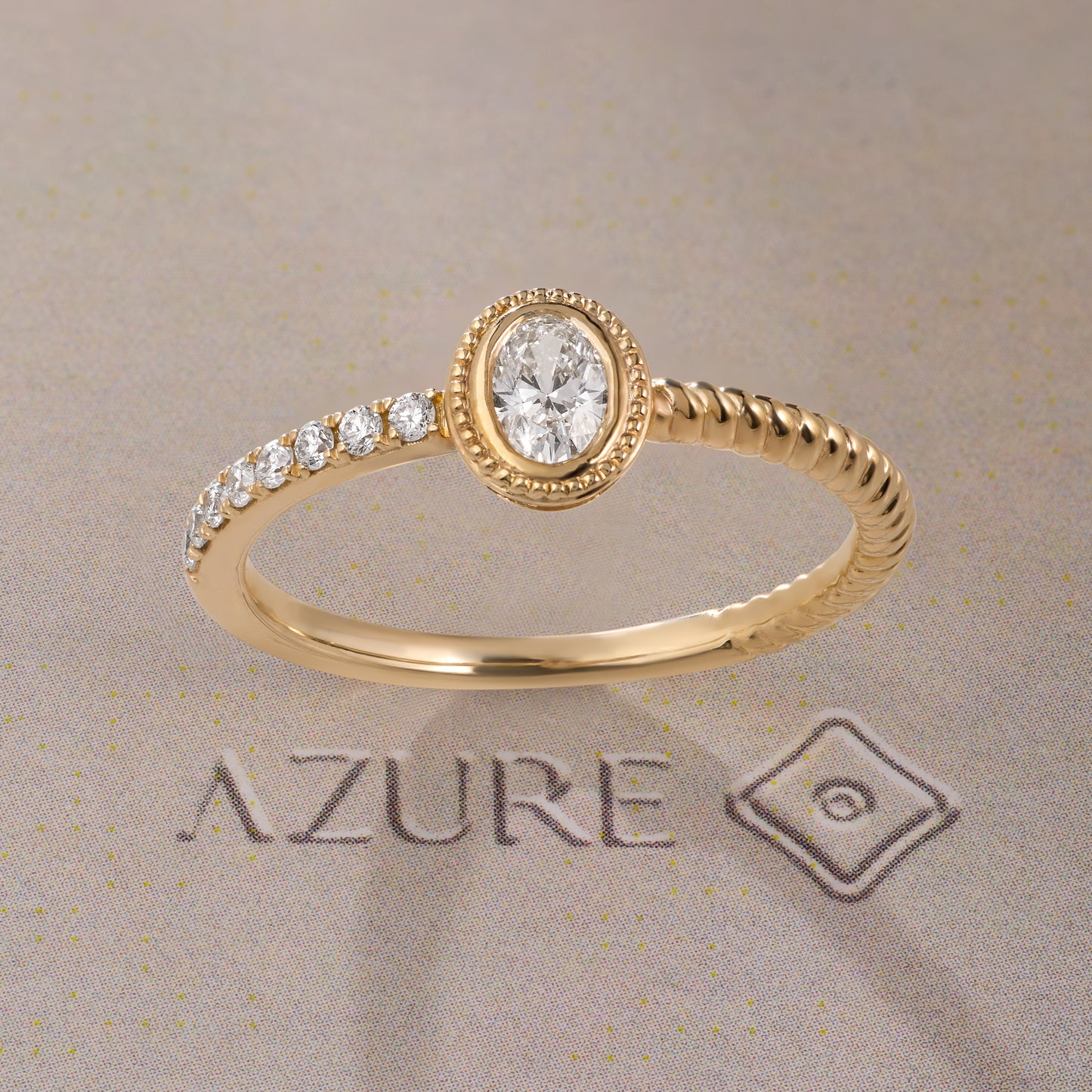 Oval & Round Diamond Ring