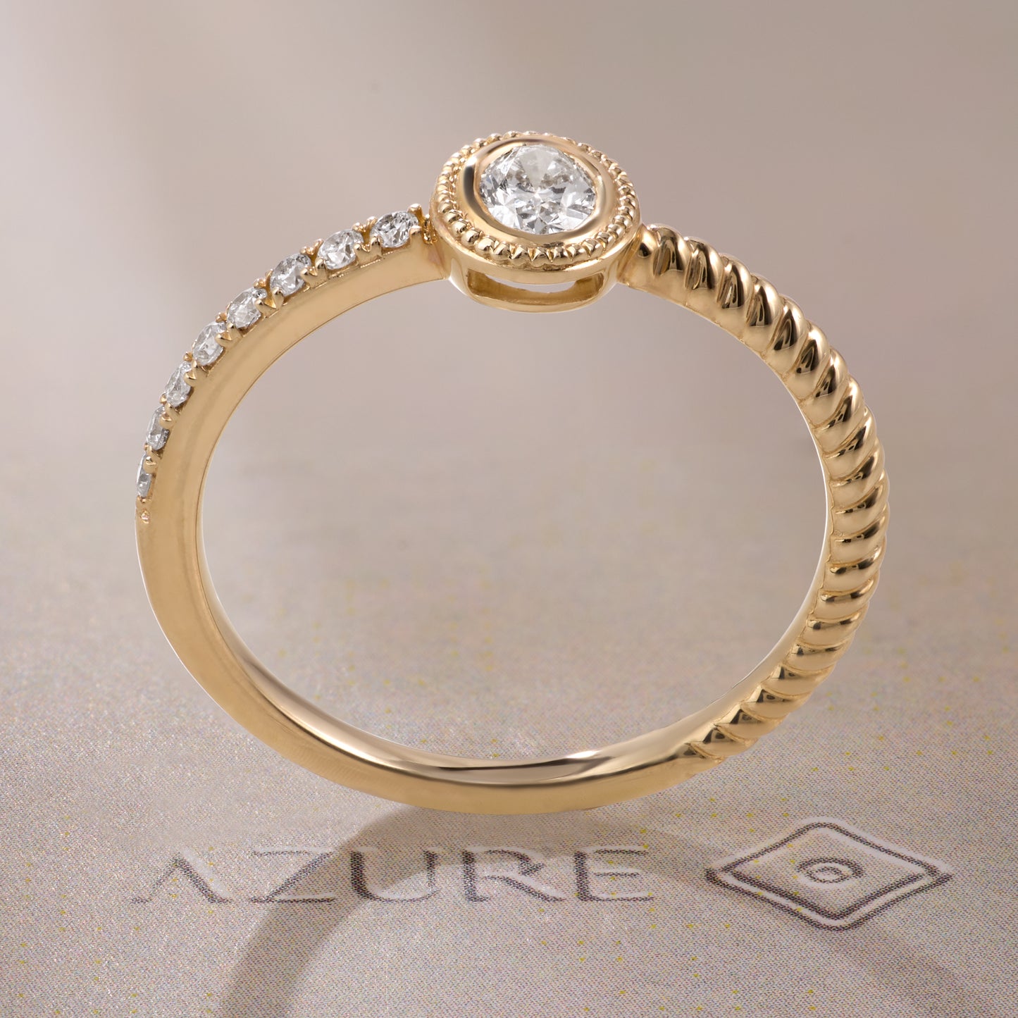 Oval & Round Diamond Ring