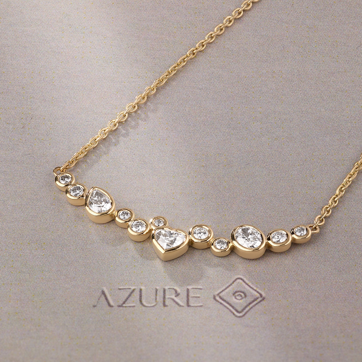 Oval, Round, Heart & Pear Diamond Pendant