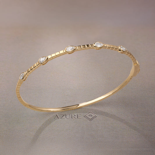 Pear Accent Bangle