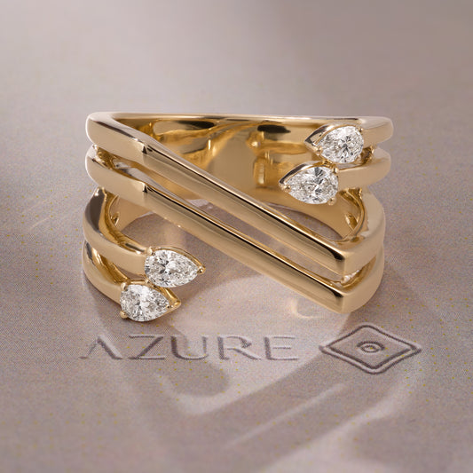 Pear Diamond Ring