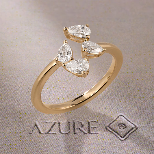 Pear Diamond Ring