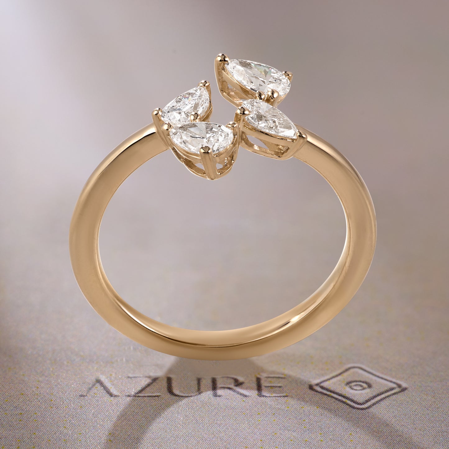 Pear Diamond Ring
