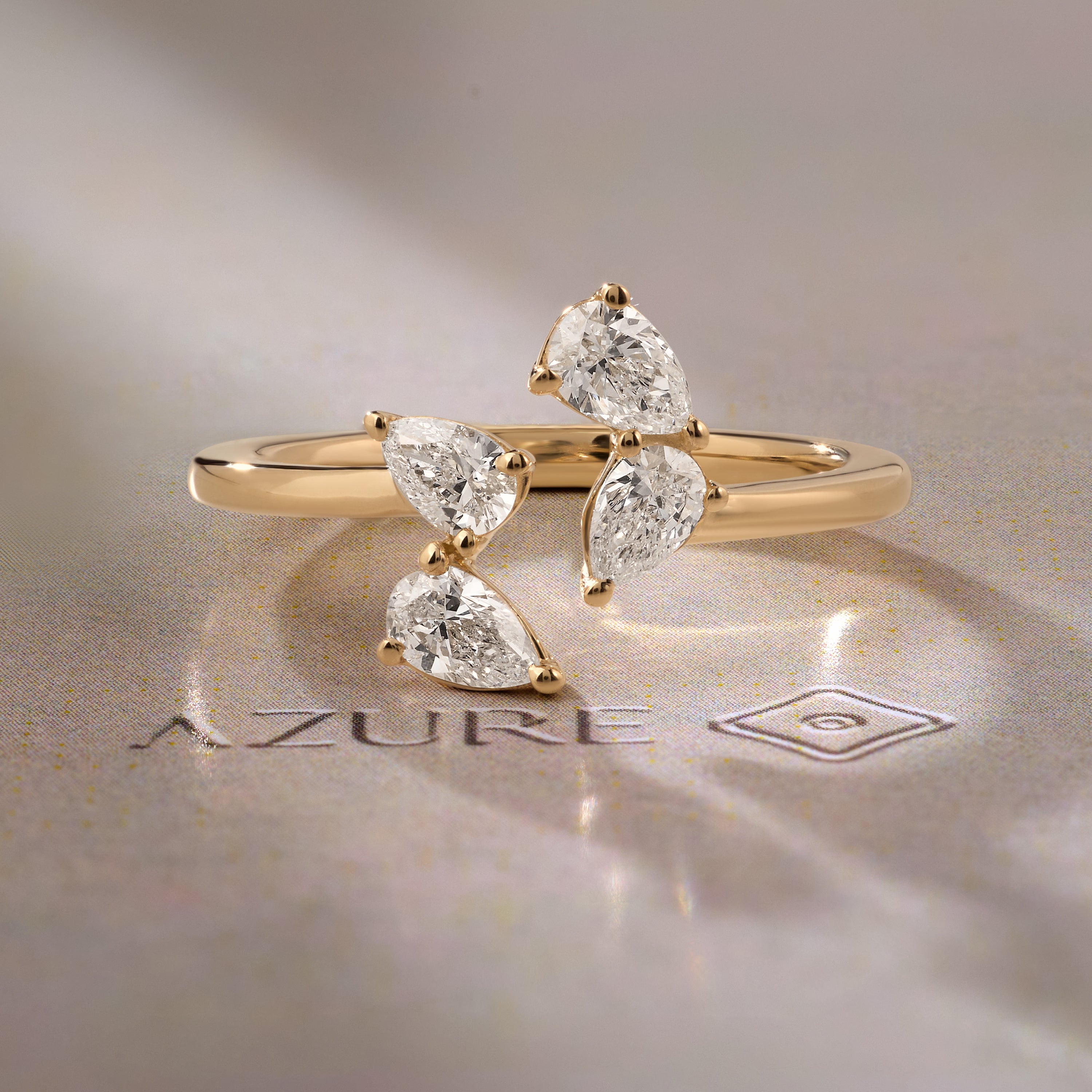 Pear Diamond Ring – Azure Jewel