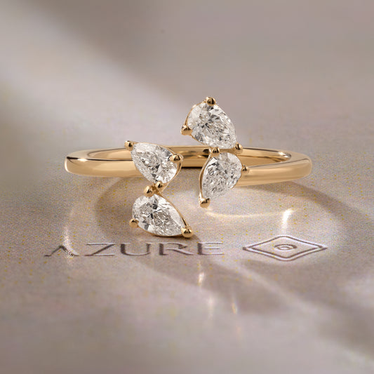 Pear Diamond Ring