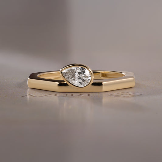 Pear Diamond Ring