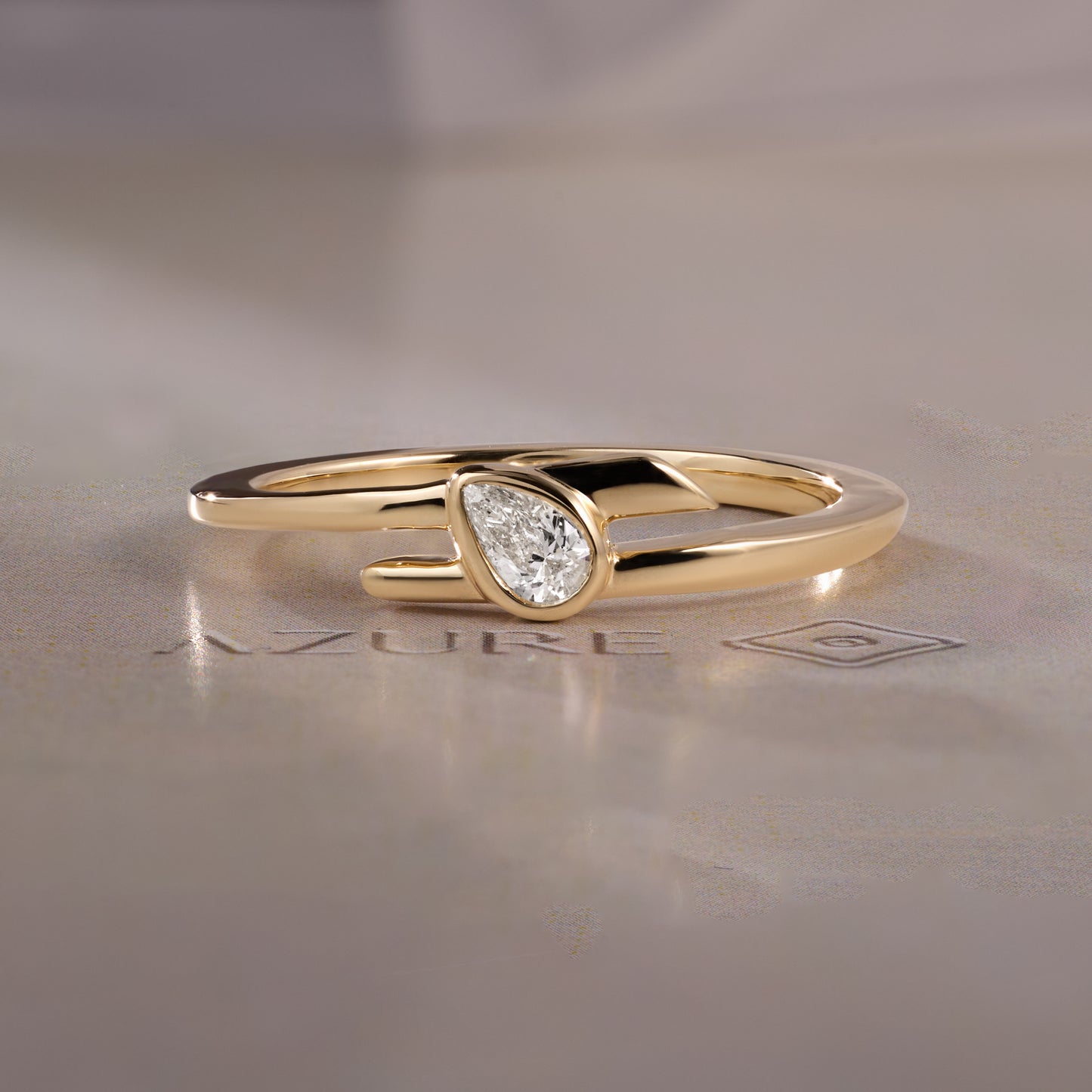 Pear Diamond Ring