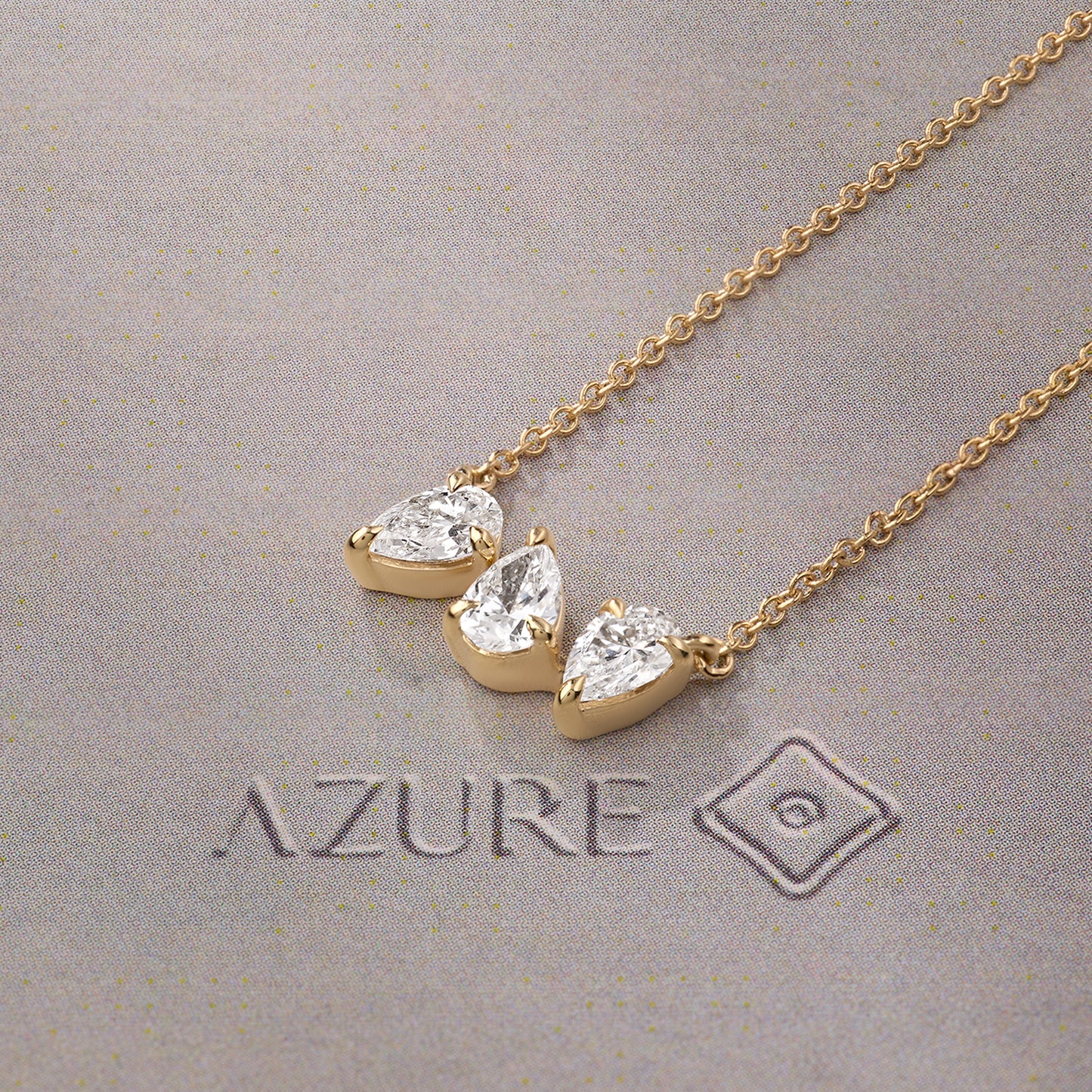 Pear Diamond Trio Pendant