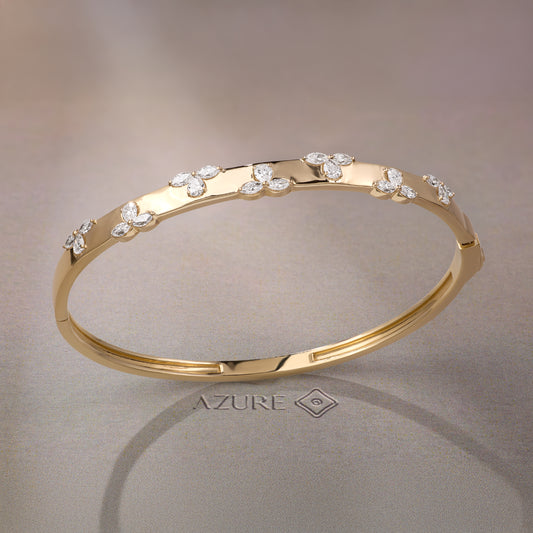 Pear & Marquise Bangle