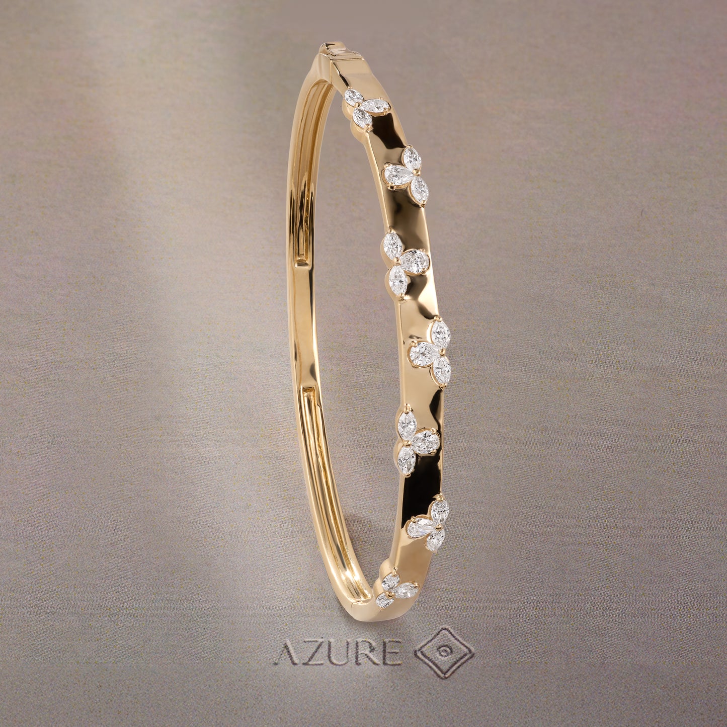 Pear & Marquise Bangle