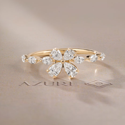 Pear & Marquise Diamond Ring