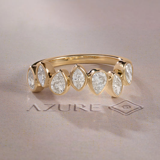 Pear and Marquise Diamond Ring