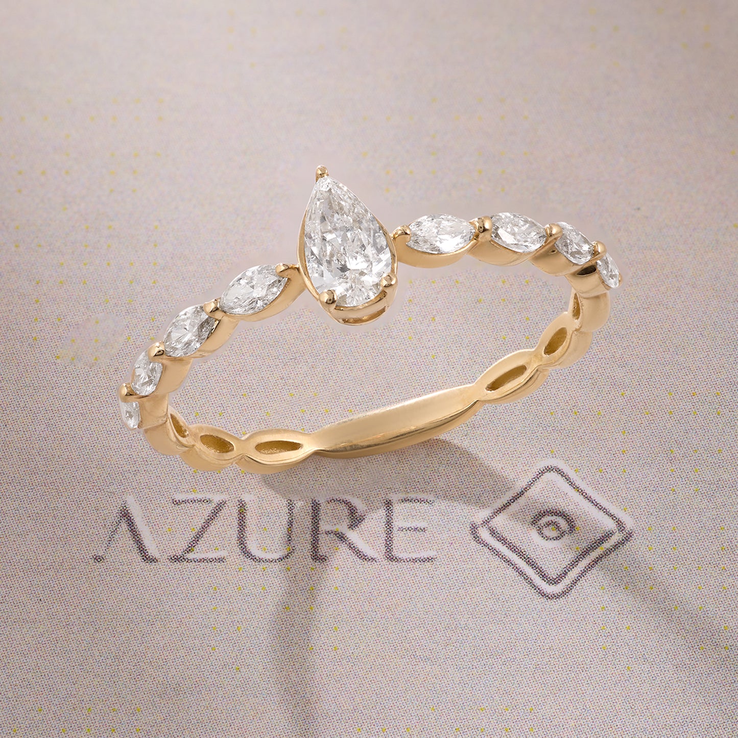 Pear & Marquise Diamond Ring
