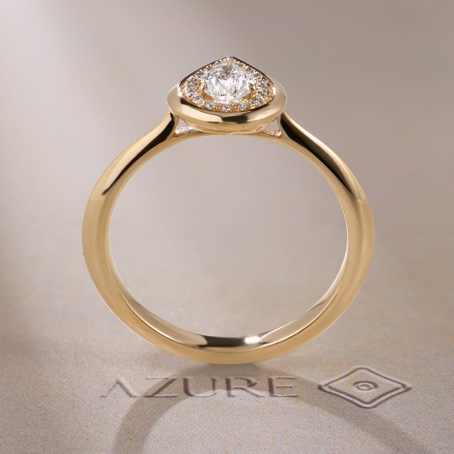 Pear & Round Diamond Ring