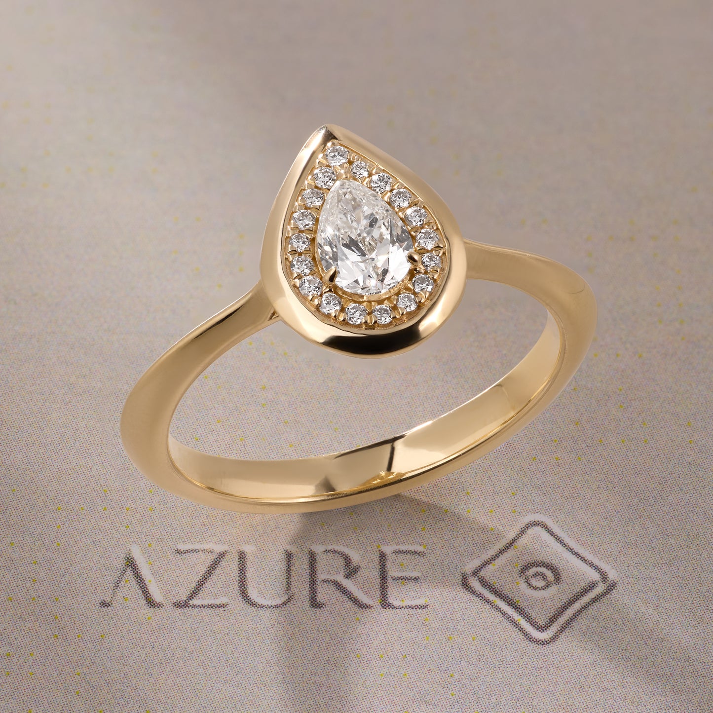 Pear & Round Diamond Ring