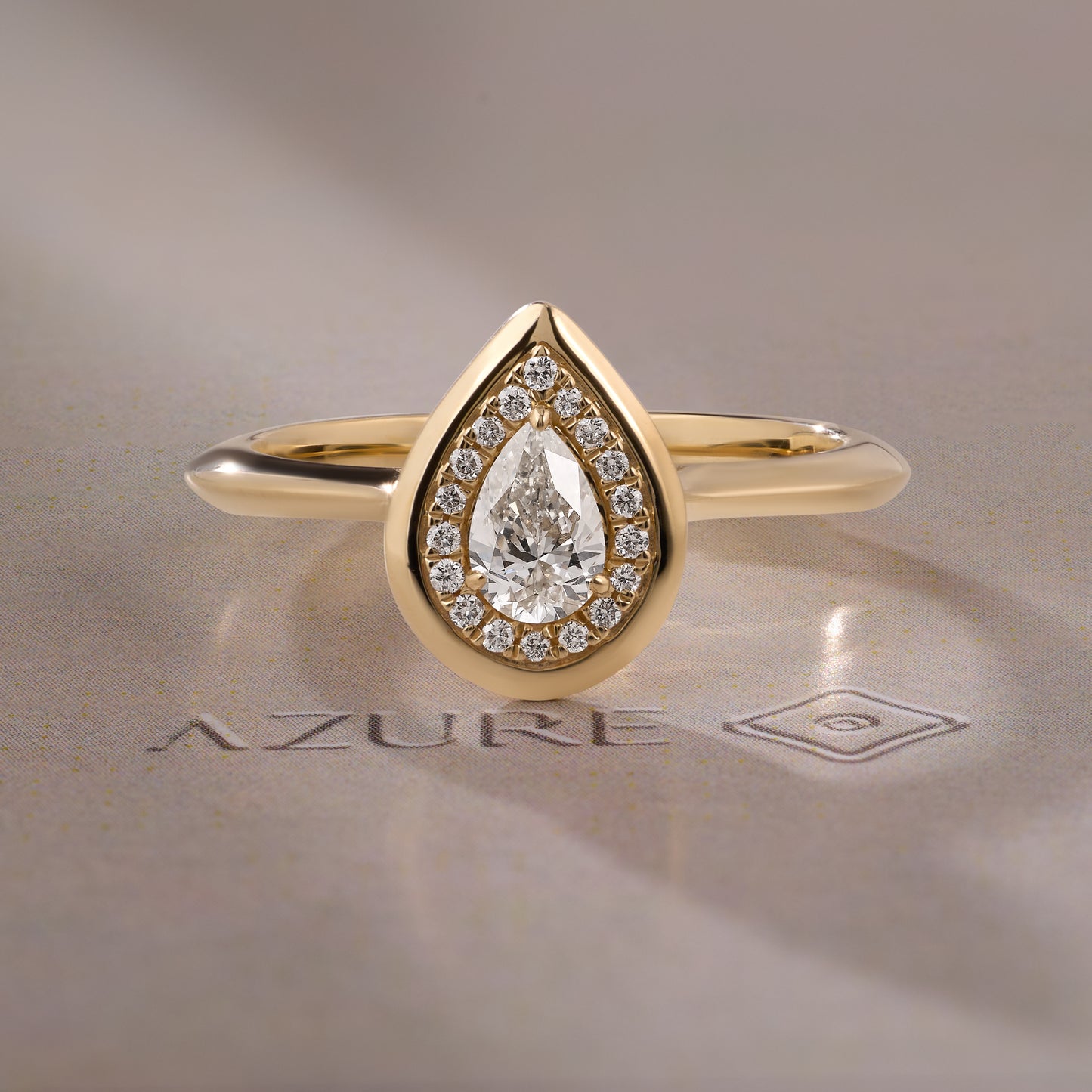 Pear & Round Diamond Ring