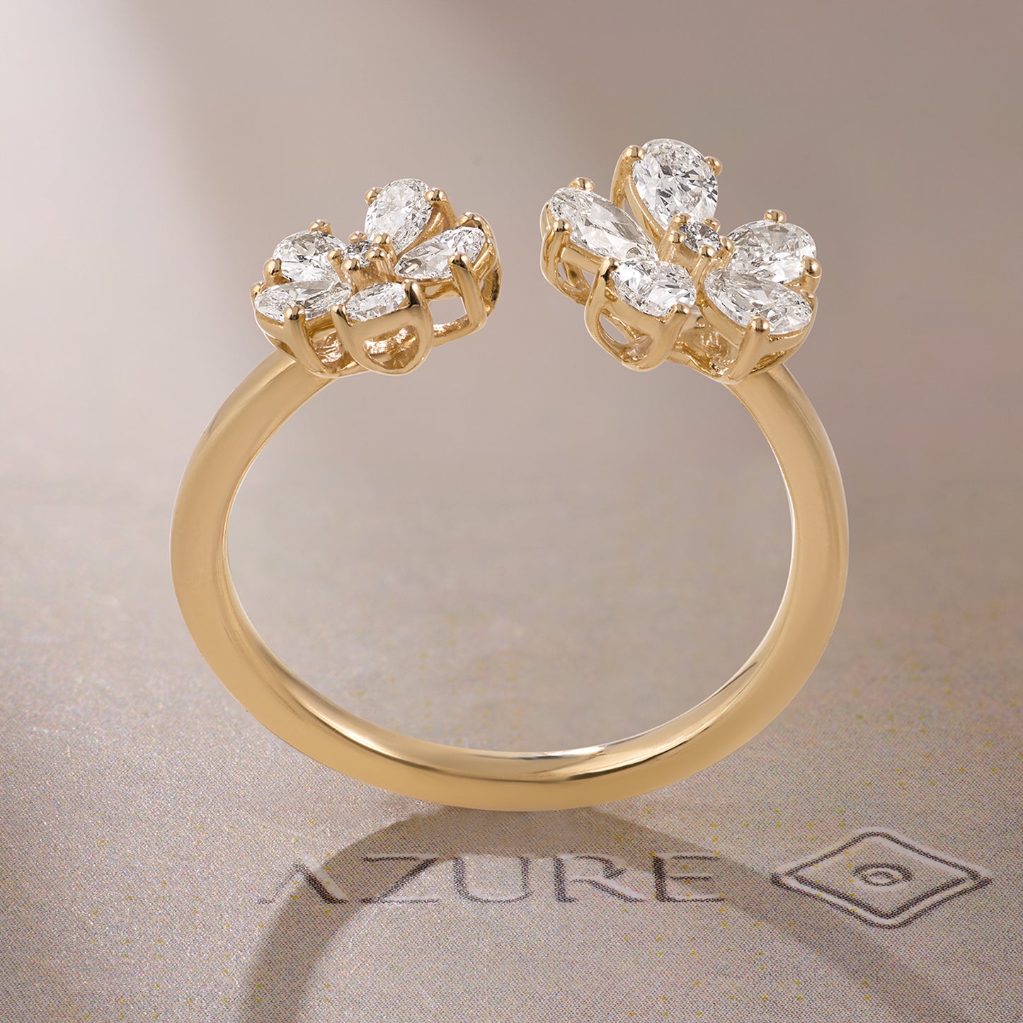 Pear & Round Diamond Ring