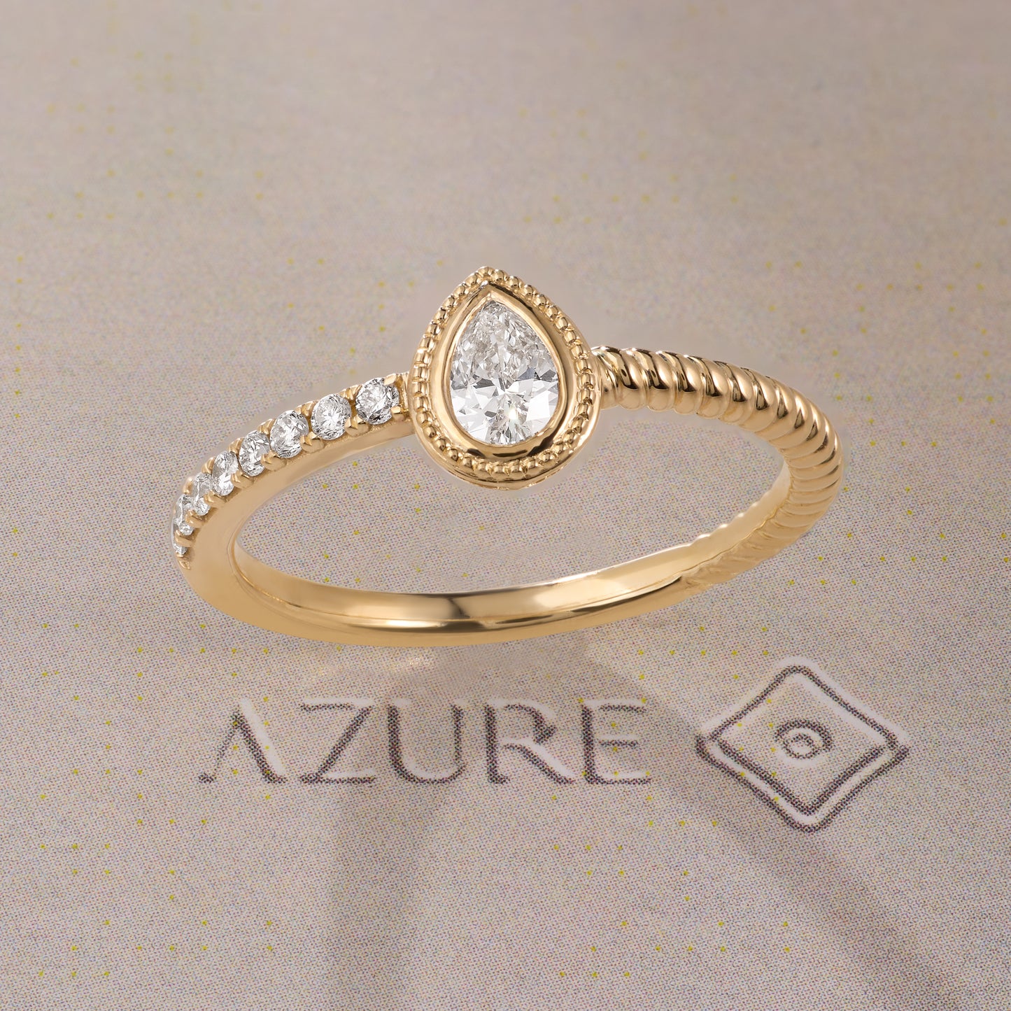 Pear & Round Diamond Ring