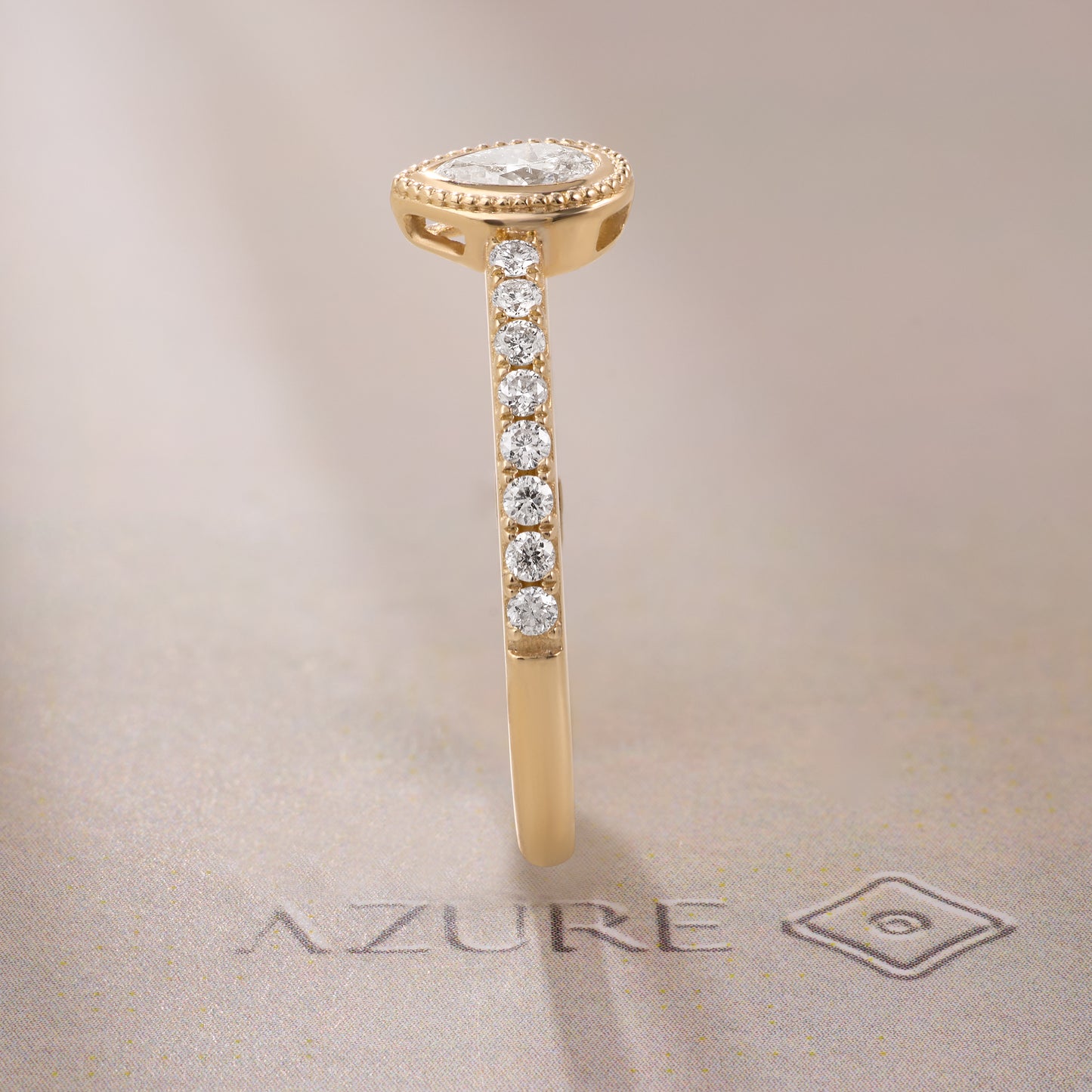 Pear & Round Diamond Ring