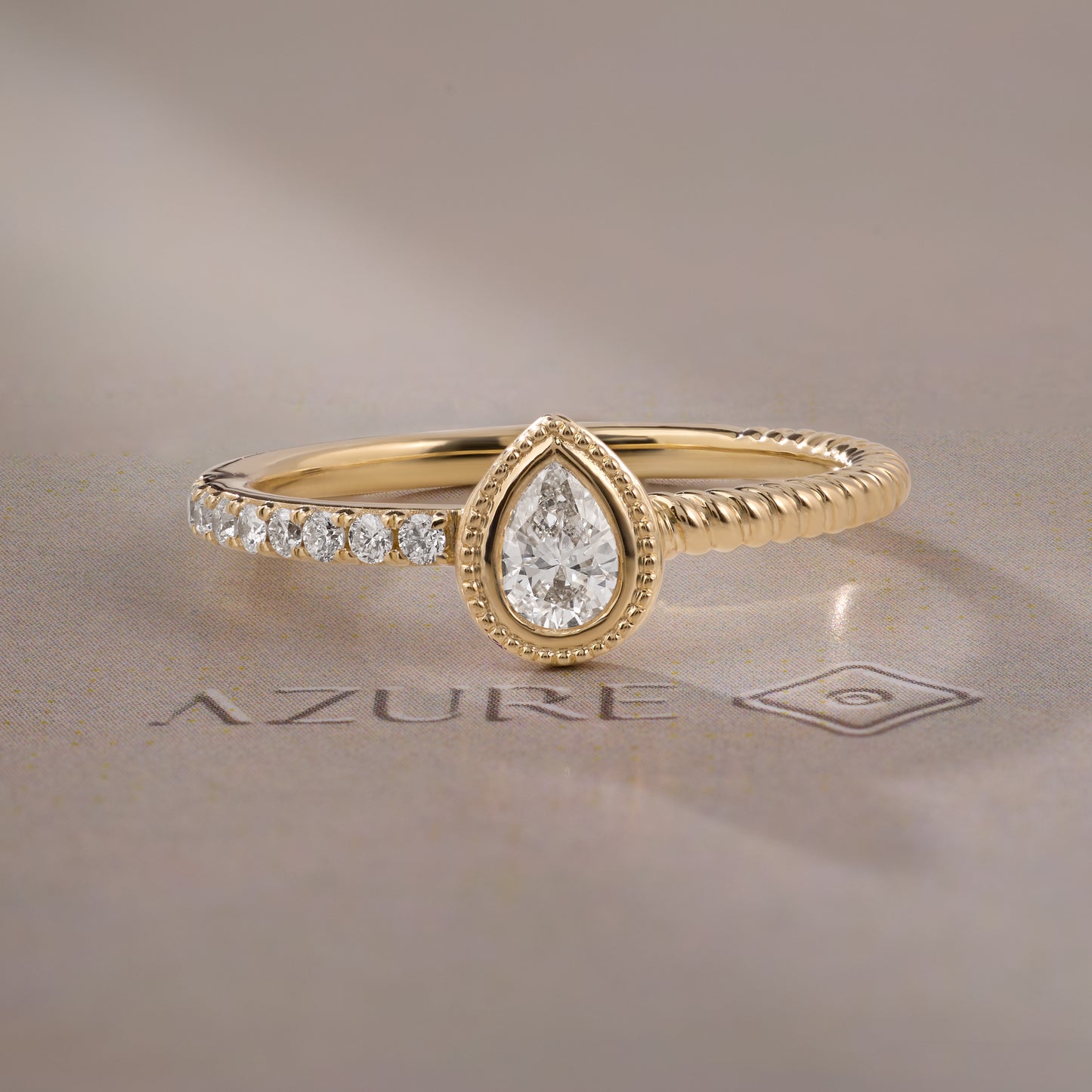 Pear & Round Diamond Ring