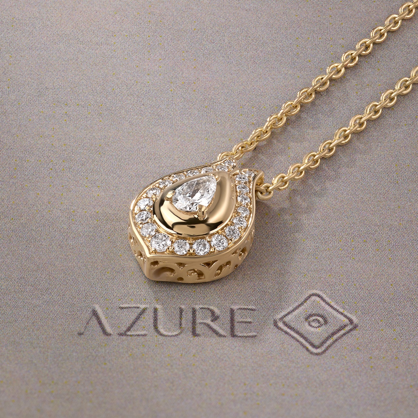 Pear & Round Pendant