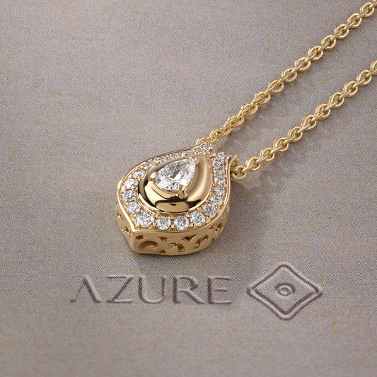 Pear & Round Pendant