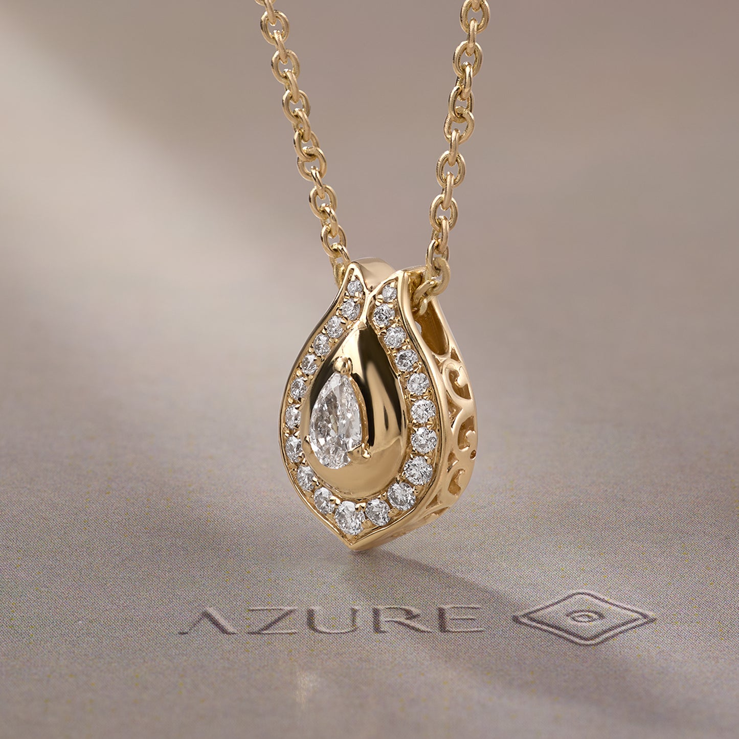 Pear & Round Pendant