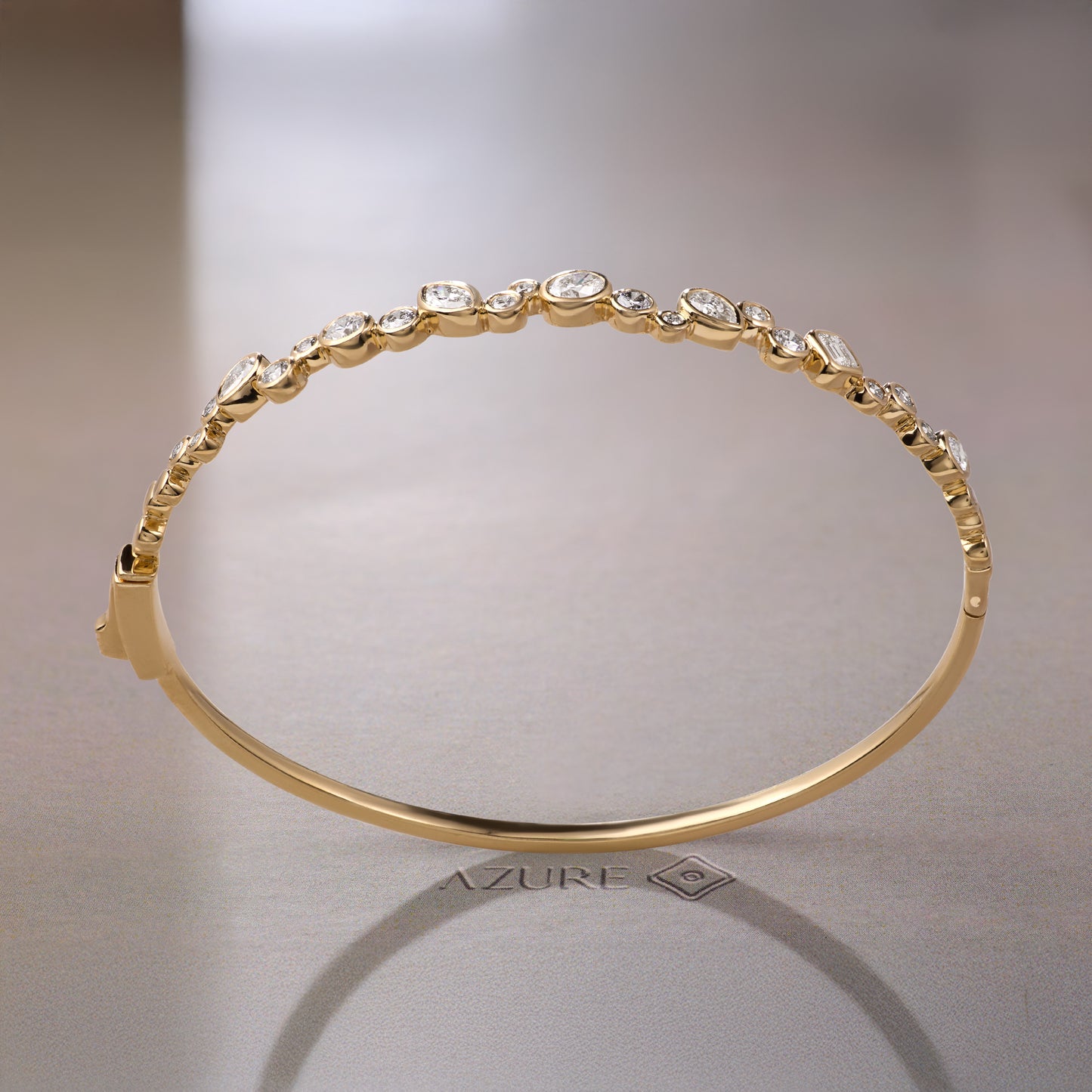 Round, Oval, Marquise, Pear & Emerald Bangle