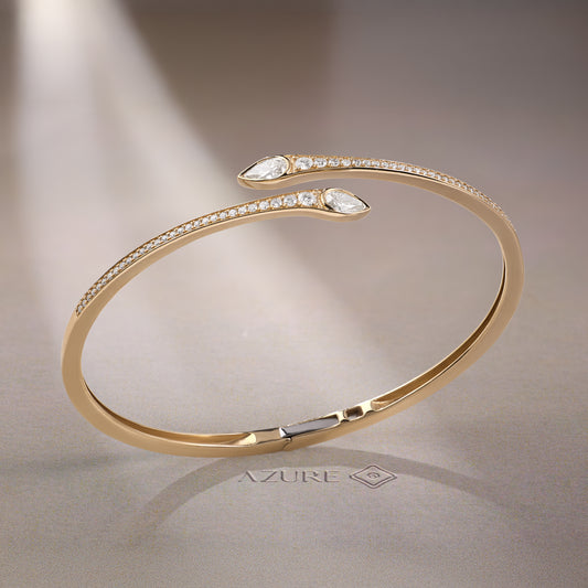Round & Pear Bangle