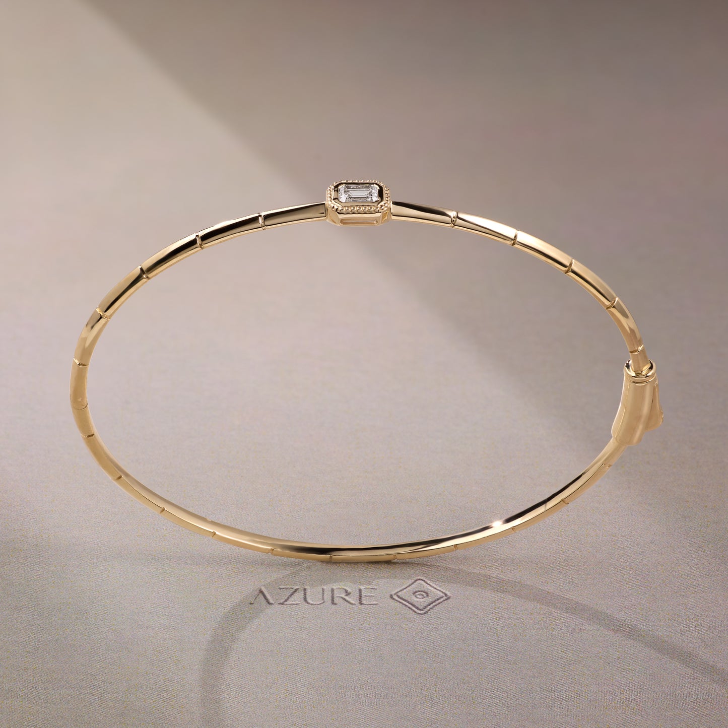 Solitaire Emerald Bangle