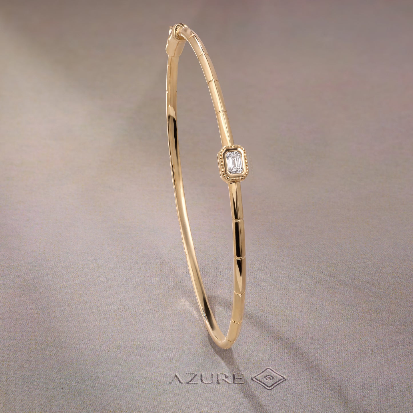 Solitaire Emerald Bangle