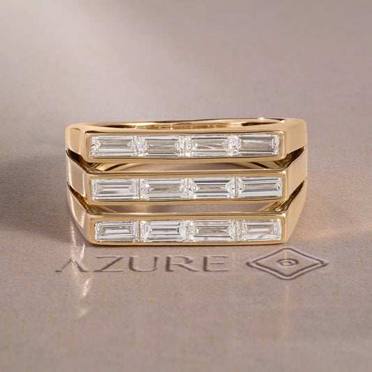 Straight Baguette Diamond Ring