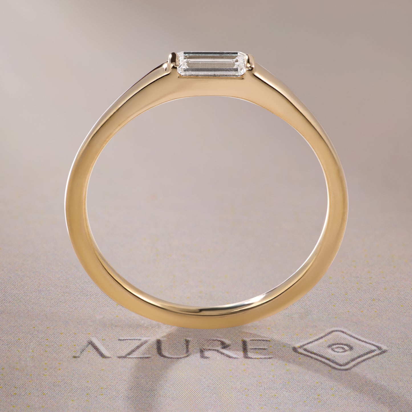 Straight Baguette Diamond Ring